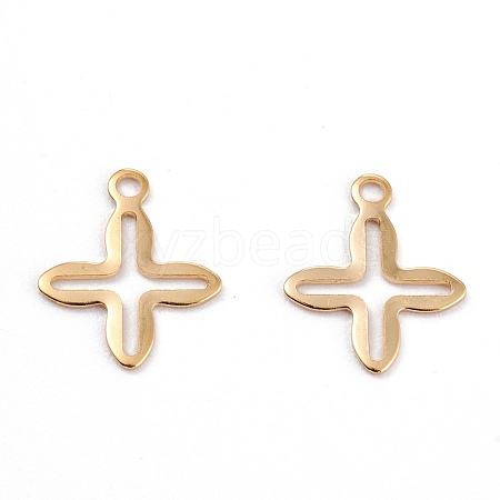 201 Stainless Steel Tiny Cross Charms STAS-C017-14G-1