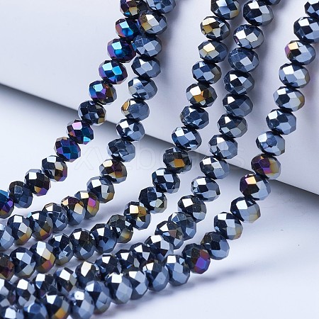Electroplate Glass Beads Strands LS-EGLA-A034-P8mm-B01-1