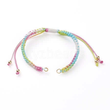 Adjustable Nylon Cord Braided Bracelet Making AJEW-JB00877-03-1