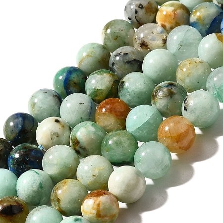 Natural Chrysocolla Beads Strands G-F784-A01-03-1