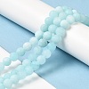 Natural Dyed White Jade Beads Strands G-M402-B01-05-2