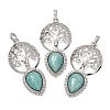 Natural Amazonite Pendants GG-CBA0251-07P-1