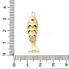 Rack Plating Brass Micro Pave Cubic Zirconia Pendants KK-M309-38C-G-3