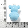 10Pcs Opaque Resin Pendants RESI-H160-01P-07-3