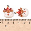 Christmas Theme Opaque Resin Pendants RESI-S08-03G-3