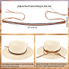 Imitation Leather Braided Southwestern Cowboy Hat Belt DIY-WH0449-01-2