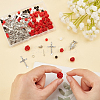 SUPERFINDINGS Religion and Rose Beads Necklace DIY Making Kit DIY-FH0004-05-5