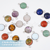 Unicraftale 16Pcs 8 Styles Natural & Synthetic Mixed Gemstone Connector Charms G-UN0001-25-3