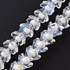 Transparent Glass Beads Strands LAMP-H061-01D-4