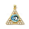 Real 18K Gold Plated Brass Pendants KK-L209-007G-05-1