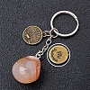 Natural Cherry  Blossom Agate Keychain PW-WG6B815-08-1