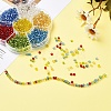 7 Colors Glass Round Seed Beads SEED-YW0001-24C-01-6