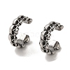 316 Surgical Stainless Steel Cuff Earrings EJEW-D096-01A-AS-1