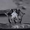 Alloy Rhombus Finger Rings Sets for Women PW-WG6B254-01-1