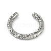 304 Stainless Steel Ring with Rhinestones RJEW-D083-08P-2