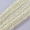 Electroplate Glass Beads Strands EGLA-D020-3x2mm-70-1