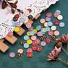 120Pcs 12 Colors Golden Plated Alloy Charms ENAM-SZ0001-64C-3