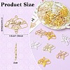 40Pcs 4 Colors Alloy Hollow Connector Charms FIND-YW0010-91-3