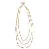 304 Stainless Steel Multi Layered Necklaces NJEW-H044-03G-2