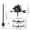 Orangutan Iron Wind Direction Indicator AJEW-WH0265-023-2