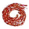 Electroplate Glass Beads Strands EGLA-P066-01A-AB07-2