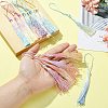 30Pcs Gradient Polyester Tassel Pendant Decoration HJEW-CJ0001-10-3
