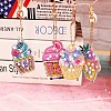 DIY 5D Ice-cream Diamond Painting Keychain Kit DIY-WH0161-94A-4