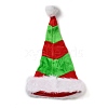 Stripe Plush Cloth Pattern Christmas Hats AJEW-B030-02-2