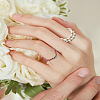 3Pcs Acrylic & Plastic Pearl Finger Rings Set RJEW-LP0003-59C-1