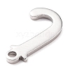 Tarnish Resistant 304 Stainless Steel Charms STAS-H112-J-P-3