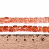 Crackle Transparent Glass Beads Strands GLAA-N062-6mm-10-4
