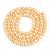 Baking Painted Pearlized Glass Pearl Bead Strands HY-N002-4mm-A09-3