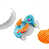 Sea Animals Cellulose Acetate Claw Hair Clips PW-WG94419-04-1