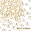100Pcs ABS Plastic Imitation Pearl Beads OACR-YW0002-46B-1