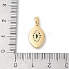 Brass Micro Pave Cubic Zirconia Pendants KK-Q030-03B-G-3