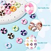 18Pcs 9 Colors Baking Paint Alloy Beads FIND-CJ0003-38-3