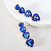 Elegant Charming Rhinestone Heart Dangle Earrings for Women ST6916123-1