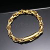 304 Stainless Steel Rope Chain Bracelets for Men Women FS-WG363AE-03-1