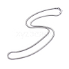 Non-Tarnish 304 Stainless Steel Flat Snake Chains Necklaces NJEW-G340-04P-02-2