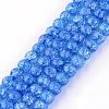 Synthetic Crackle Quartz Beads Strands GLAA-S134-8mm-10-1