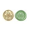 Merry Christmas Wax Seal Brass Stamp Head AJEW-Z031-04G-30-1