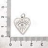 Brass Micro Pave Cubic Zirconia Pendants KK-U033-07P-01-3