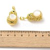 Shell Pearl Gourd Pendants KK-K362-01G-3