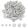 SUPERFINDINGS 70Pcs 2 Styles Iron Washers DIY-FH0006-76-1