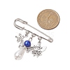 12Pcs 12 Colors Angel Alloy & Acrylic Kilt Pins JEWB-BR00175-3