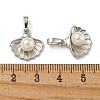 Brass & Shell Pearl Charms KK-I714-02P-3