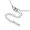 Non-Tarnish 201 Stainless Steel Eye Pendant Necklace with Cable Chains NJEW-Q317-01P-4