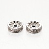 Brass Micro Pave Grade AAA Cubic Zirconia Beads ZIRC-O010-8mm-07P-NR-1