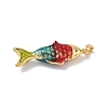 Brass Enamel Pendants KK-Z124-03G-01-2