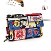 Cartoon Bear Printed Cloth Zipper Wallets PW-WG4FCA5-03-1